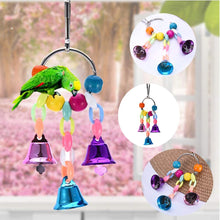 12 Packs Bird Toys Parrot Swing Toys - Chewing Hanging Bell Pet Birds Cage Toys Suitable for Small Parakeets,Love Birds, Cockatiels, Macaws, Finches