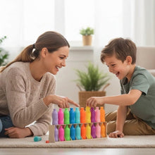 VWRXBZ Color Matching Memory Game, Brain Training Educational Toys with 20 Bottles & Stable Box, Focus & Logic Skill Development, Family Interactive Board Game