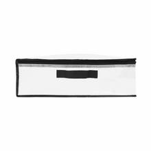Mainstays Heavy Duty Clear Under-Bed Storage Bag with Handles, Zipper Closure, 42" x 18" x 6"