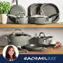 Rachael Ray 15 Piece Hard Enamel Nonstick Pots and Pans Set