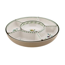 Better Homes and Gardens Bamboo Melamine Olive Chip and Dip Serve Tray for Stylish Entertaining