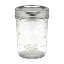 Ball Glass Mason Jar w/ Lid & Band, Regular Mouth, 8 Ounces, 12 Count - Brands For Less USA