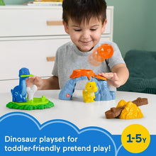 Fisher-Price Little People Spin & Play Dinosaur Playground Toddler Playset, 6 Pieces