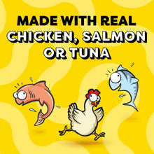 Temptations Creamy Puree Chicken, Salmon & Tuna Lickable Cat Treats, 12g Pouches (24 Pack)