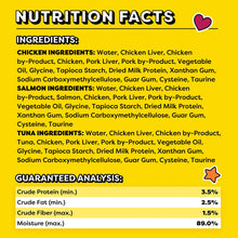 Temptations Creamy Puree Chicken, Salmon & Tuna Lickable Cat Treats, 12g Pouches (24 Pack)