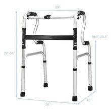 Resenkos Medical Mobility Walker,One-Button Folding Aluminum Walking Frame Walker - Brands For Less USA