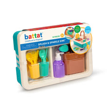 Battat Splash & Sparkle Sink Plastic Real Faucet and Magic Dishes, Toddler and Preschool Toys