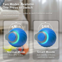 Risehigh Cat Toys for Indoor Cat Toy Smart Interactive Cat Toy Ball Rechargeable Two Speed Adjustment for Bored Indoor Adult Cats 2 Packs(Blue+Orange)