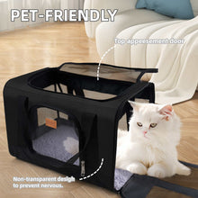 Roypet Small and Medium Pet Carrier, Airline Approved, Collapsible Travel, Black, 15 Lb Limit