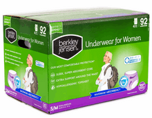 Berkley Jensen Incontinence and Post Partum Underwear for Women, Size Small/Medium, 92 ct