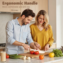 Astercook Knife Set, 17 Pieces Kitchen Knife Sets with Anti-Rust Coating & Built-in Sharpener, High Carbon German Stainless Steel Knives Block Sets, Dishwasher Safe, Perfect Holiday Gifts for Kitchen