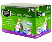 Berkley Jensen Incontinence and Post Partum Underwear for Women, Size Small/Medium, 92 ct