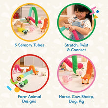 Battat Li'l Barn Buddies 5 Sensory Farm Animal Tubes, Toddler and Preschool Toys