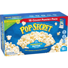 Pop Secret Popcorn, Homestyle Butter Microwave Popcorn, 3 Ounce (Pack of 18)