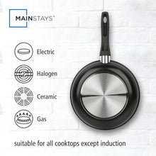 Mainstays 9.5" Non-Stick Aluminum Alloy Skillet Black Dishwasher Safe - Brands For Less USA