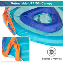 Aqua SwimSchool Grow-with-Me BabyBoat Pool Float for Infants 6-24 Months, Blue