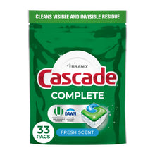Cascade Complete Dishwasher Pods, Dishwasher Detergent, Dish Detergent Soap, Fresh, 33 Count - Brands For Less USA