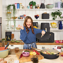 Beautiful 12 inch Ceramic Non-Stick Fry Pan, Black Sesame by Drew Barrymore - Brands For Less USA