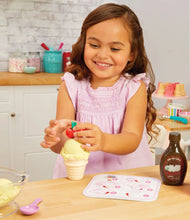 Little Tikes Creative Chefs Ice Cream Kit with Make-It Mix Play Sand, 20 Accessories, Realistic Pretend Play Set, Boys, Girls, Ages 3+