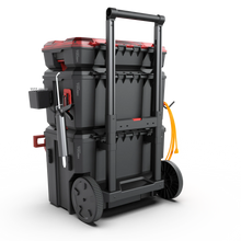 Hyper Tough Hyper Stack Heavy Duty 3 Piece Modular Rolling Toolbox System, Black - Brands For Less USA