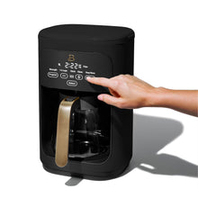 Beautiful 14-Cup Programmable Drip Coffee Maker with Touch-Activated Display, Black Sesame by Drew Barrymore