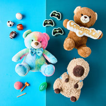 Bear Plush Toy with Bow Tie, Multicolor, 11", by Way To Celebrate - Brands For Less USA