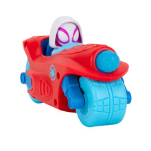 Marvel's Spidey and His Amazing Friends 8.5 inch Team Split Three-in-One Racer Play Vehicle with Web Dart Toddler Toy