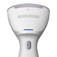 Vaporizador de prendas compacto BLACK+DECKER de 1000 W con bomba de calor, depósito de agua extraíble y calentamiento rápido. 