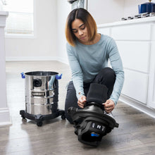 Hart 6 gallon 5 peak HP stainless steel wet/dry vacuum with bonus car cleaning kit, new