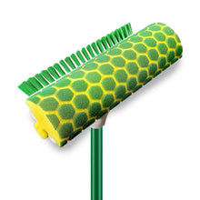 Libman Nitty Gritty Sponge Mop with Built-in Scrub Brush and Steel Handle