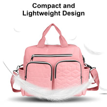 Diaper Bag Tote,AILKIN Baby Diaper Bag with 3 Insulated Pockets Adjustable Shoulder Strap Dry & Wet Compartment Large Capacity Bag Maternity Mommy Travel Diaper Bag for Boys Girls,Women(Pink)