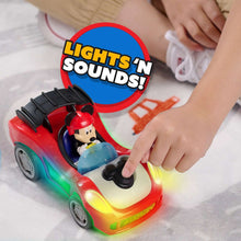 Mickey Mouse Rev 'n Go Vehicles with Lights and Sounds, Mickey's Car, Mickey Mouse Phrases Baby and Toddler Toys