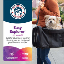 TrustyPup Easy Explorer Medium Guaranteed On-Board Travel Pet Carrier, Black, 16 lb Limit