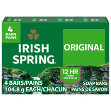 (8 pack) Irish Spring Original Deodorant Bar Soap for Men, With Flaxseed Oil, 3.7 oz Bar (4 Pack)