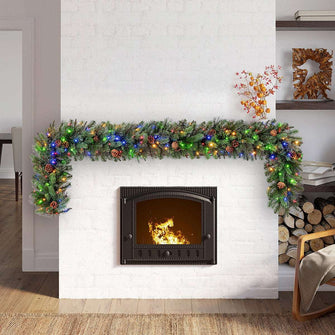 9’ Pre-lit LED With Twinkle Artificial Greenery Garland