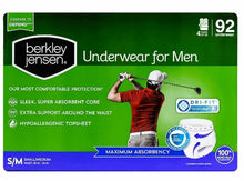 Berkley Jensen Incontinence Underwear for Men, Small/Medium, Maximum Absorbency, 92 Count - Brands For Less USA