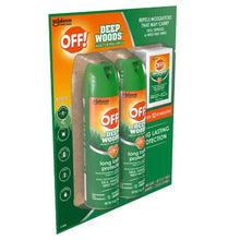 OFF! Deep Woods Insect Repellent, 2-9 Oz Aerosol Sprays + 10 Deep Woods OFF! Towelettes