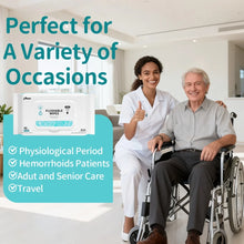 Mioszzi XL Flushable Toilet Wet Wipes For Adults Unscented Aloe 270wipes