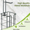 Toilet Paper Holder, Upgraded Toilet Paper Storage Free Standing, Free Standing Tissue Roll Storage Rack for Bathroom, Black