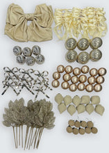 91 Count Champagne Christmas Tree Decorating Kit, by Holiday Time