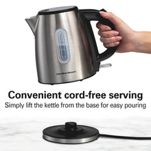 Hamilton Beach Stainless Steel Electric Kettle, Tea & Water Kettle, 1.2L, with Ultra-Fast Heating & Auto Shutoff