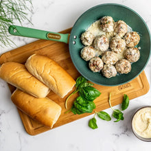 Thyme & Table 10" Non-Stick Fry Pan - Green, Granite Collection - Brands For Less USA