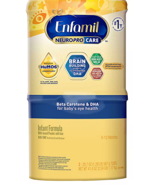 Enfamil Neuropro Infant Powder with Beta-Carotene, 2 pk./20.7 oz.