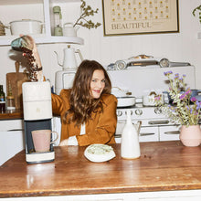 Beautiful Perfect Grind™ Programmable Single Serve Coffee Maker, White Icing by Drew Barrymore