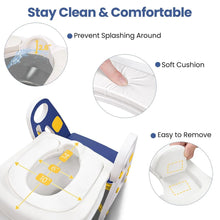 Primlect Potty Training Toilet Seat, 2 in 1 with Ladder, Adjustable Height ,for Ages 1-3, Blue - Brands For Less USA