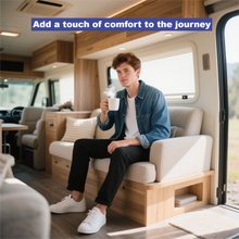 Atilioo Coffee Grinder, Cordless Electric Spice Herb Grinder with Stainless Steel Blades, Low Noise, Ideal for Home/Travel/Camping, Blue