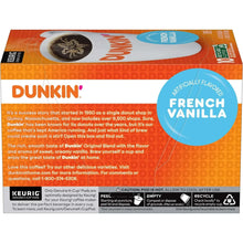 Dunkin’ French Vanilla Artificially Flavored Coffee, Keurig K Cup Pods, 10 Count Box - Brands For Less USA