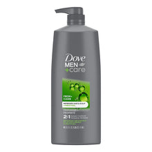 Dove Men+Care Fortifying 2-in-1 Shampoo and Conditioner, 40 oz.