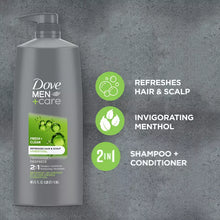 Dove Men+Care Fortifying 2-in-1 Shampoo and Conditioner, 40 oz.