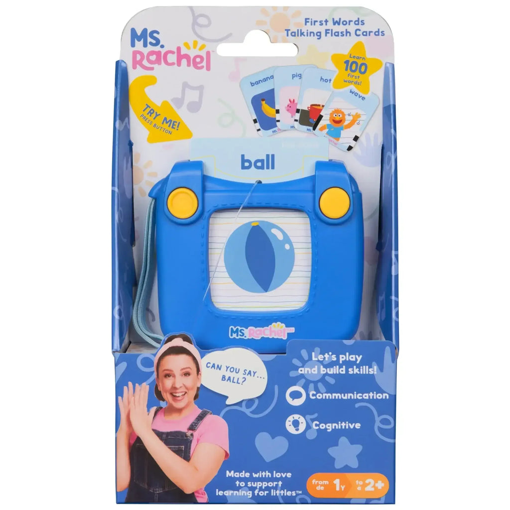 Ms. Rachel First Words Talking Flash Cards with Electronic Reader, 100 ...